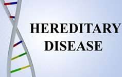 Schematic diagram of hereditary diseases.